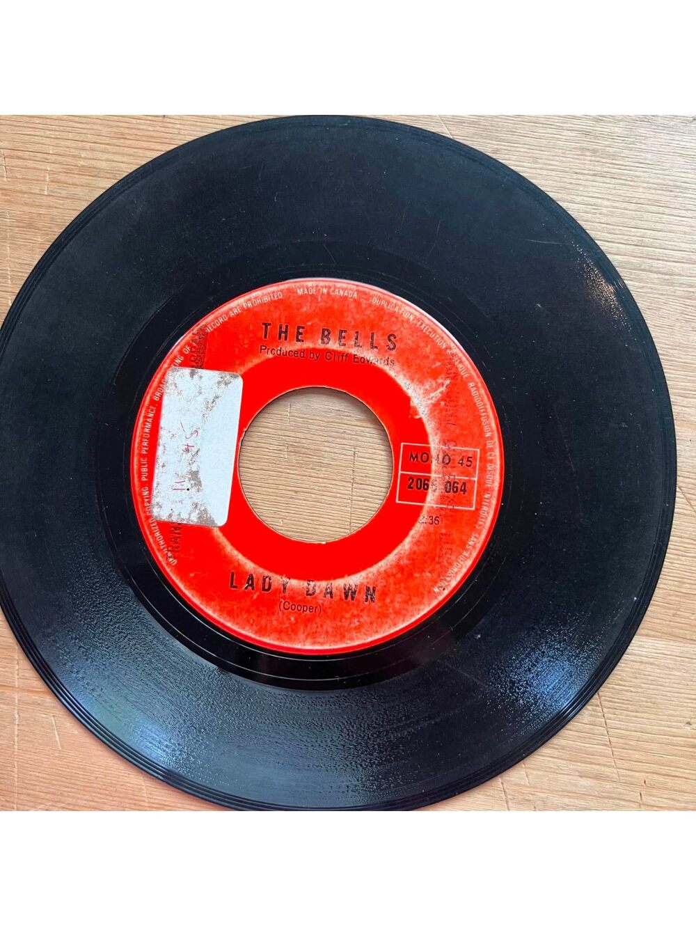 The Bells - Lady Dawn/Rain 45rpm VG+ R89